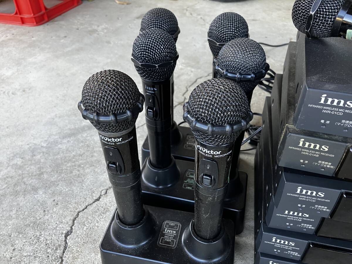  infra-red rays wireless microphone set junk 