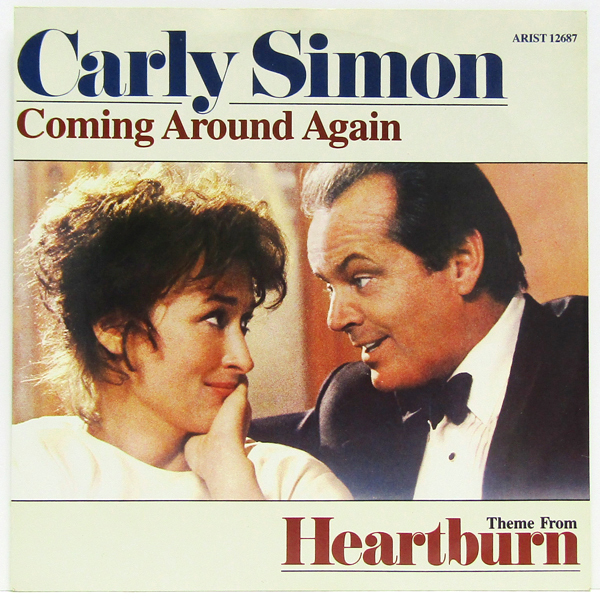 英国12inch☆CARLY SIMON Coming Around Again（UK ARIST 12687）Theme From Heartburn リトル・フィート ヤードバーズ カーリー・サイモンの画像2