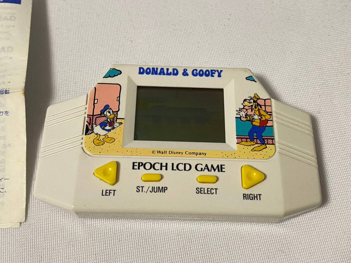 【 希少 動作品 ドナルド＆グーフィー ゲーム】エポック社 LCD DONALD＆GOOFY EPOCH LCD GAME_画像2