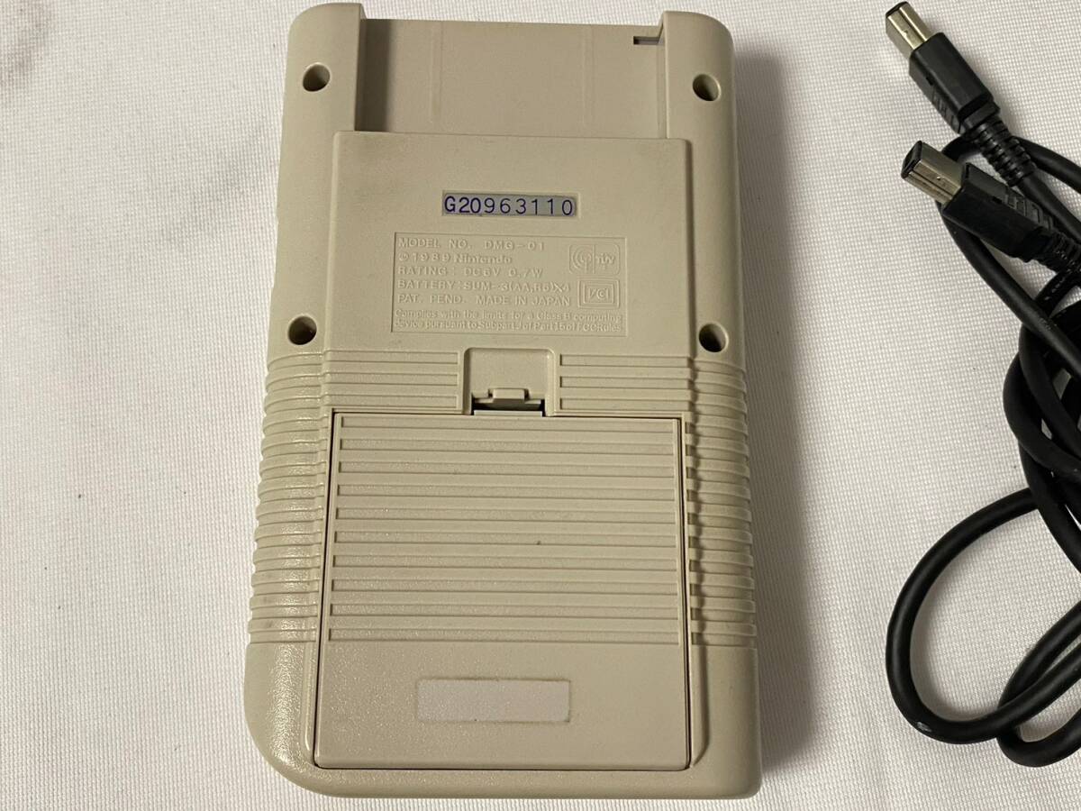 【動作品 ゲームボーイ 初代 】任天堂 GAME BOY DMG-01 通信ケーブル_画像3