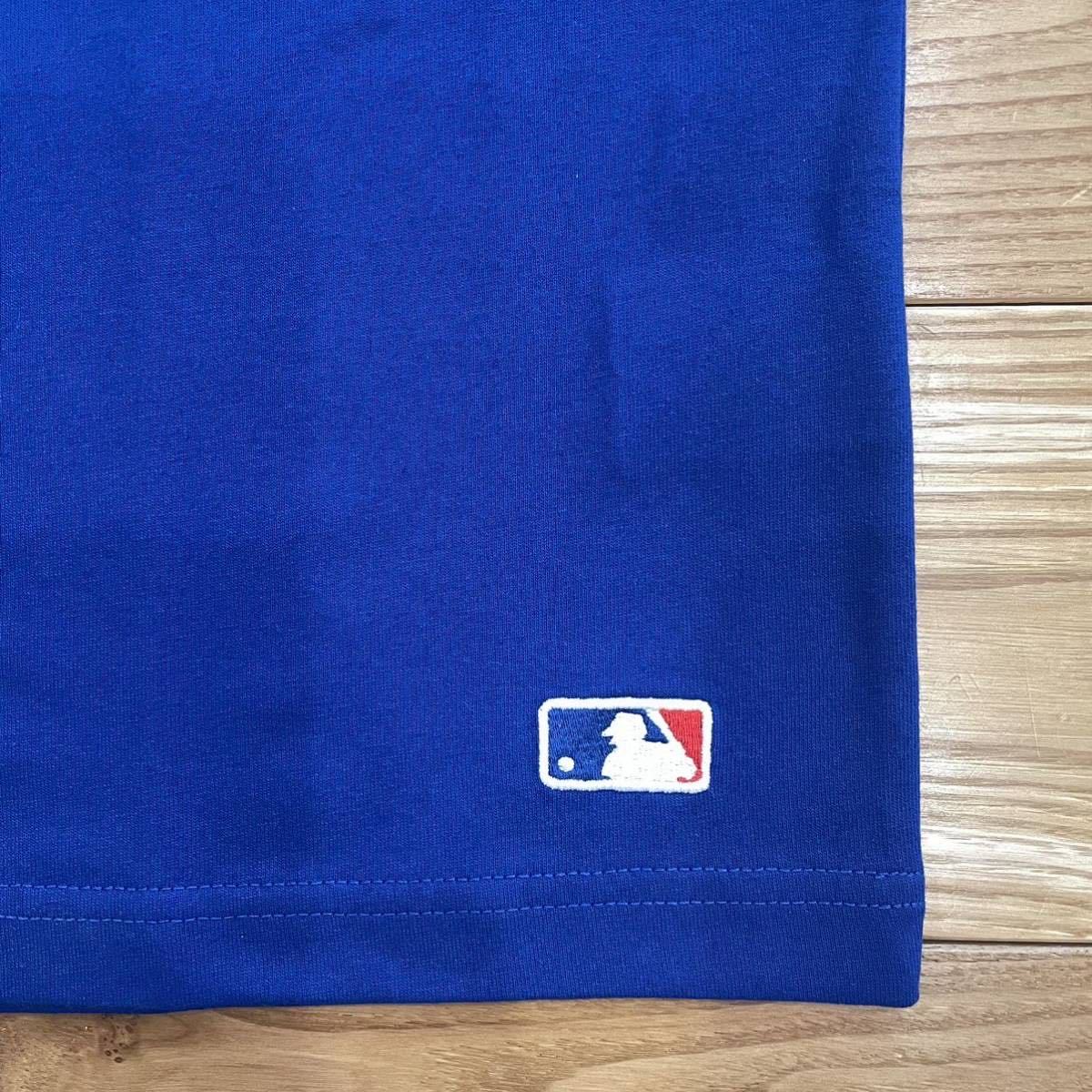  rare [160]MLB official LAdoja-s short sleeves T-shirt * large . sho flat uniform Kids child clothes man uniform S XS men's 