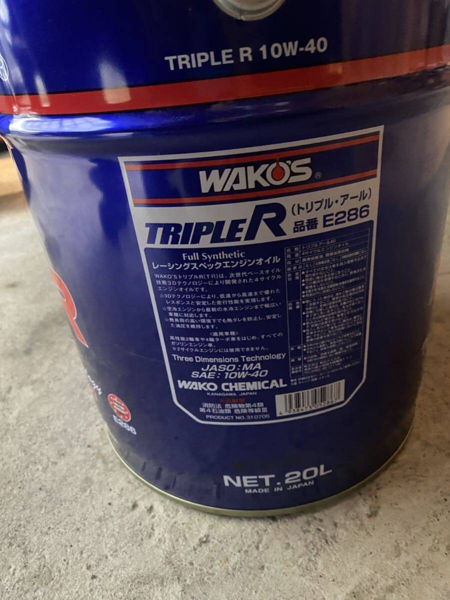 WAKO\'S Waco's Triple a-ruTR-40 10w-40 E286 20L pail can 