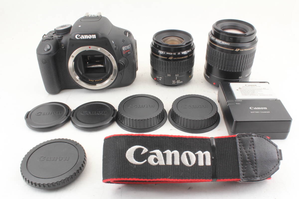 Wズーム Canon キャノン EOS Kiss X5 デジタル 一眼レフ カメラ レンズ EF 35-80mm f4-5.6 80-200mm f4.5-5.6 ULTRASONIC 4915