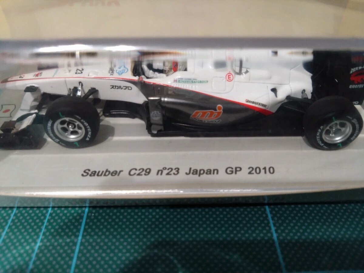 希少【未開封】SPARK Sauber C29 n°23 Japan GP 2010 小林可夢偉 ミニカー 模型 ザウバー 日本GP スパーク_画像2