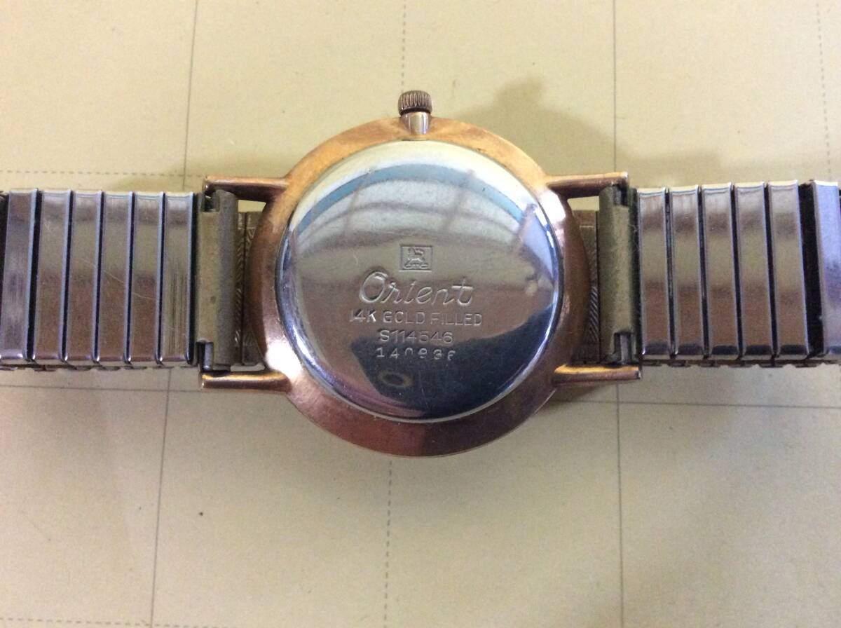 【Royal Orient Ultra Thin/W002】ロイヤル・オリエント 23石腕時計/K14/60's/ビンテージ/昭和レトロ/当時物/の画像3