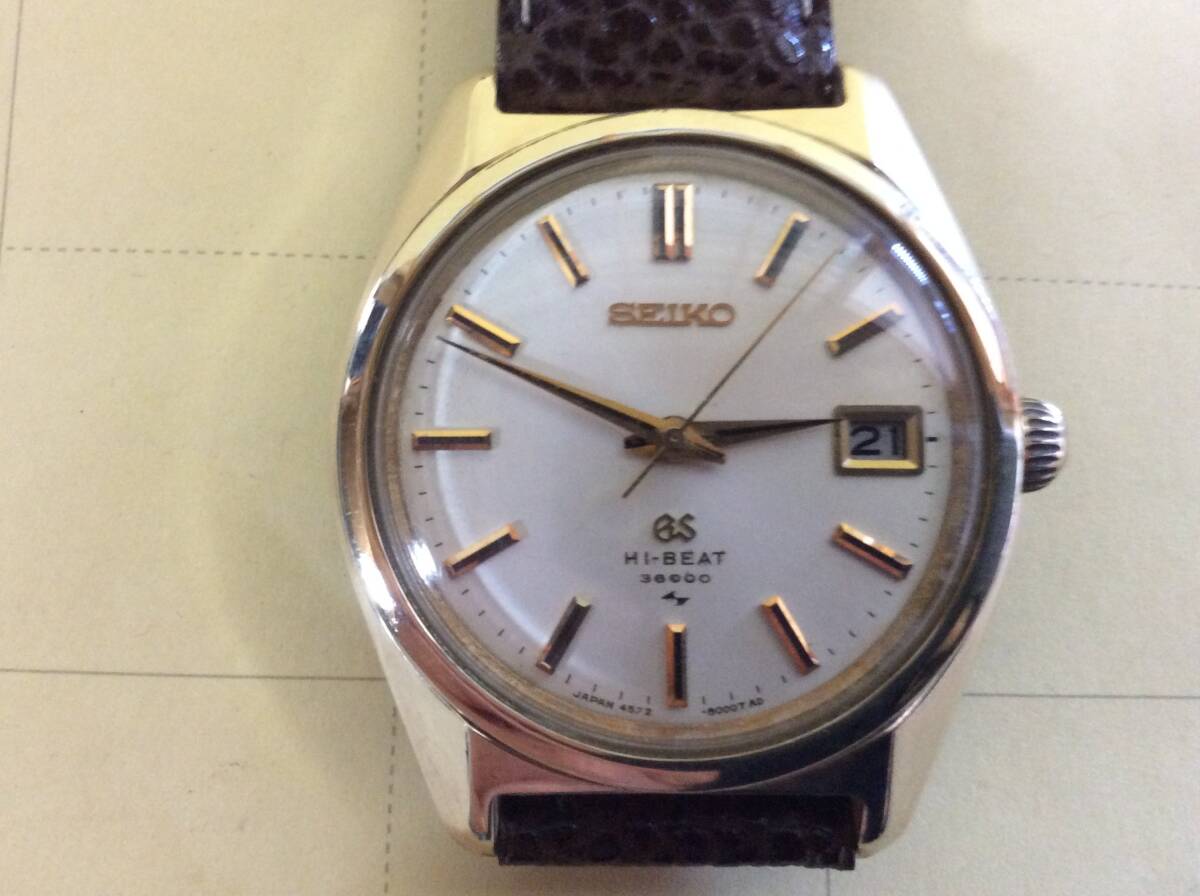 【美品/GRAND SEIKO/W004GS】グランド・セイコー/HI-BEAT 36000/4522-8000/ビンテージ/昭和レトロ/当時物/_画像2