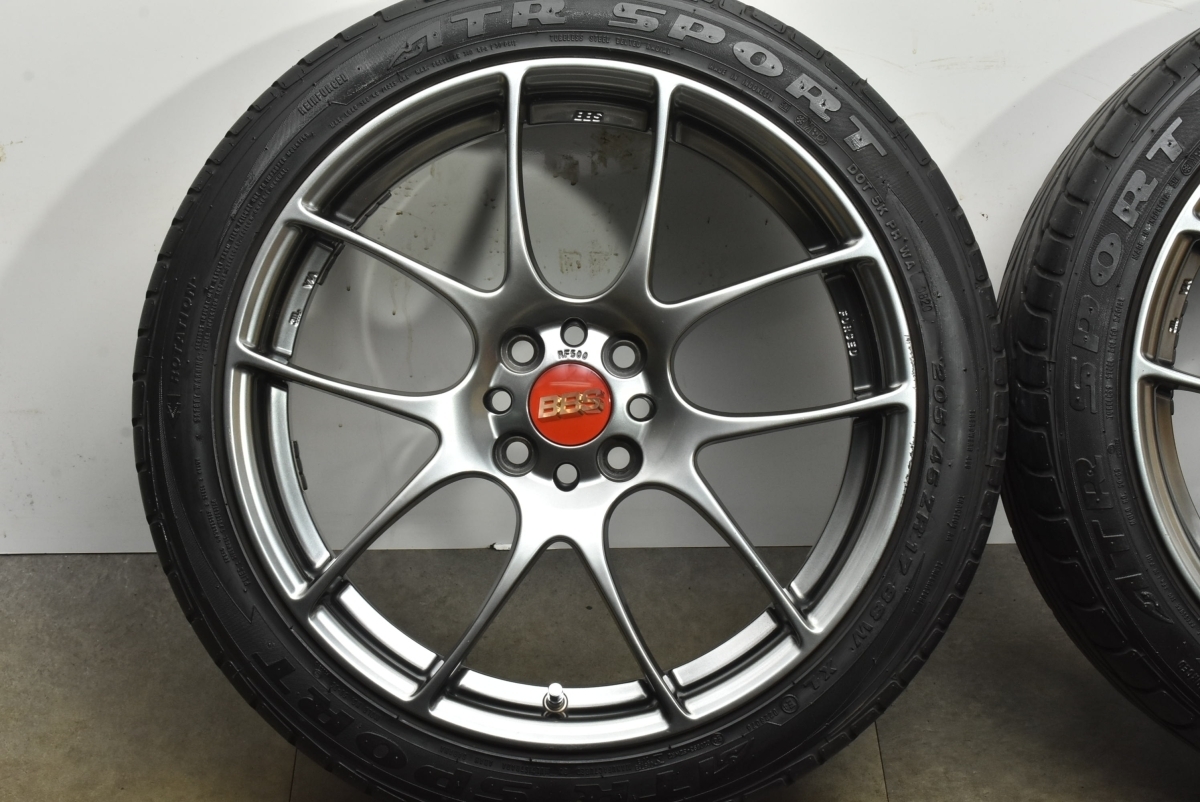 【鍛造品】BBS RF500 17in 7J +48 PCD100 ATRスポーツ 205/45R17 アクア ヴィッツ フィット ノート デミオ MAZDA2 ロードスター スイフト