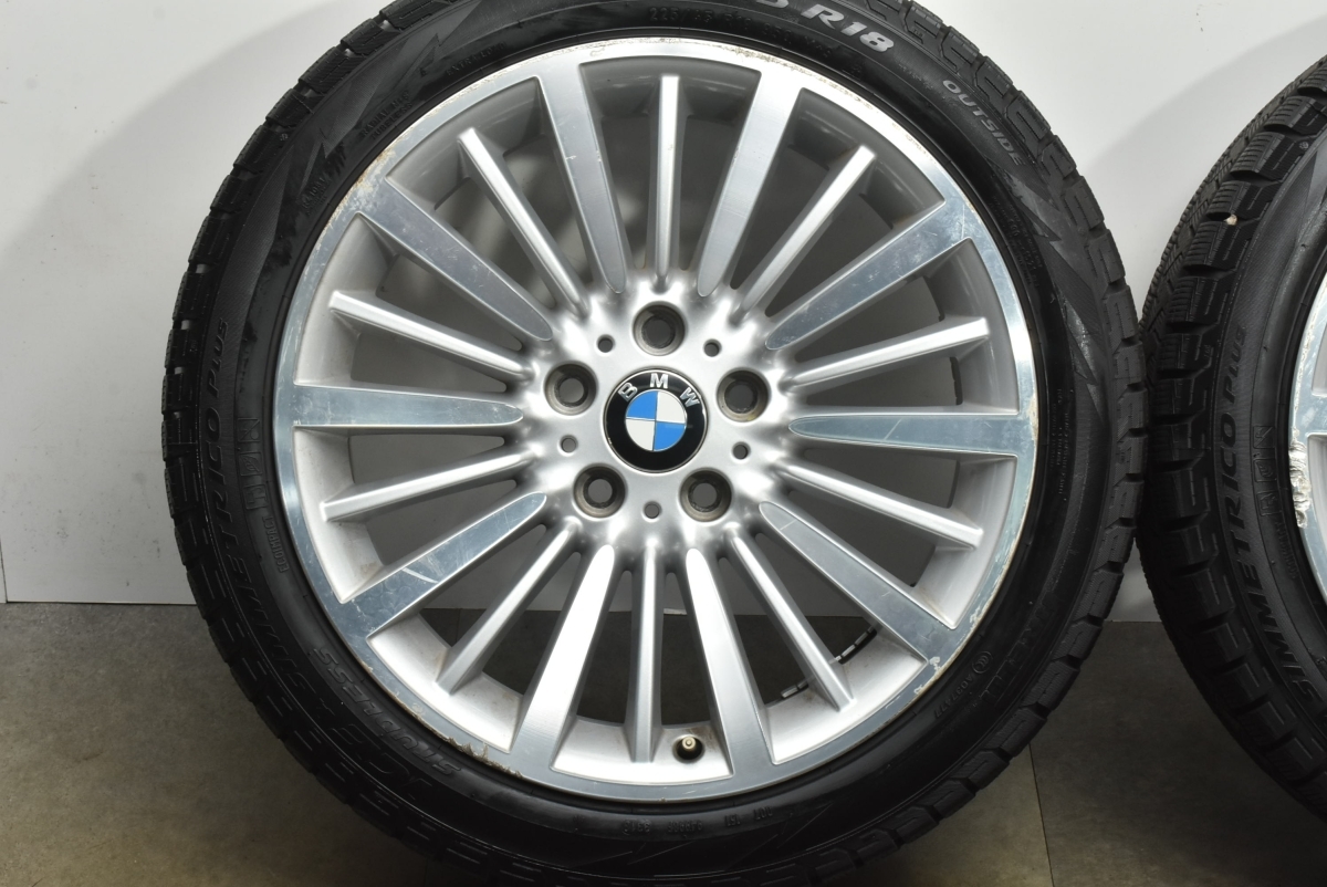 【スタッドレス】BMW F30 3シリーズ 純正 18in 8J +34 PCD120 ピレリ アイスアシンメトリコプラス 225/45R18 マルチスポーク416 F31 F32_画像5