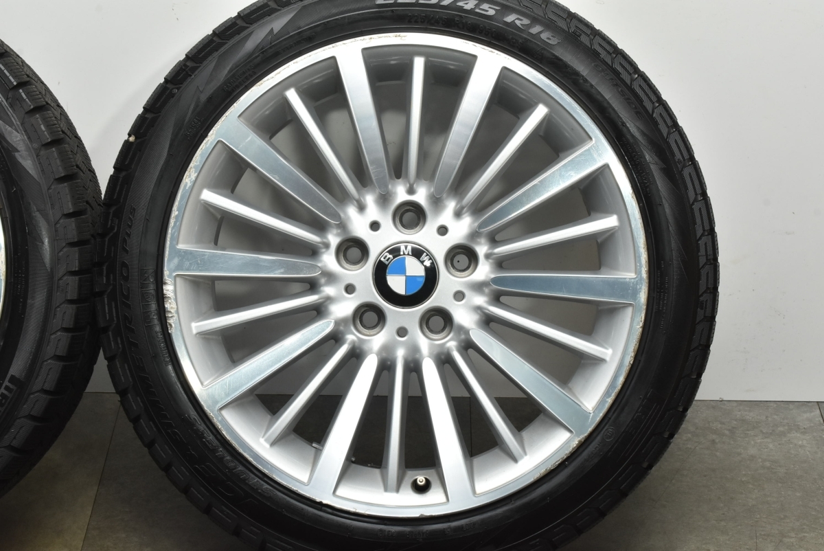 【スタッドレス】BMW F30 3シリーズ 純正 18in 8J +34 PCD120 ピレリ アイスアシンメトリコプラス 225/45R18 マルチスポーク416 F31 F32_画像6