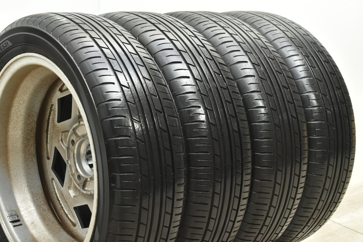 【希少品】PIAA HEX ROAD 15in 4.5J +43 PCD100 ヨコハマ エコス ES31 165/55R15 N-BOX N-ONE ワゴンR アルト タント ムーブ 軽自動車_画像7