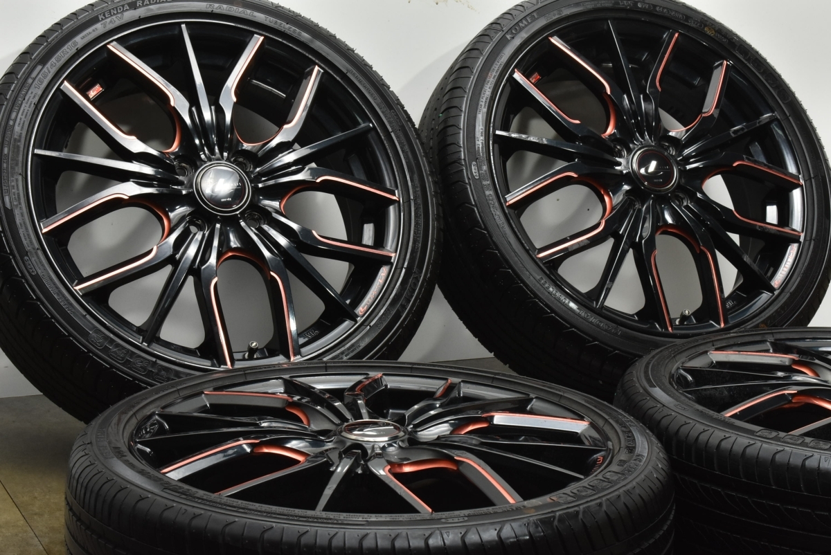 【軽自動車インチアップ用】WEEDS レオニス LV 16in 5J +45 PCD100 ケンダ 165/45R16 N-ONE N-BOX ワゴンR アルト タント ムーヴ 即納可能の画像2