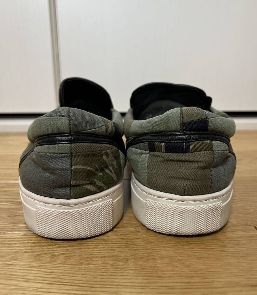 [1piu1uguale3] 17SS 定価60,500 remake slip on real military fabric リアルミリタリーパッチワーク スリッポン スニーカー 8 日本製_画像6