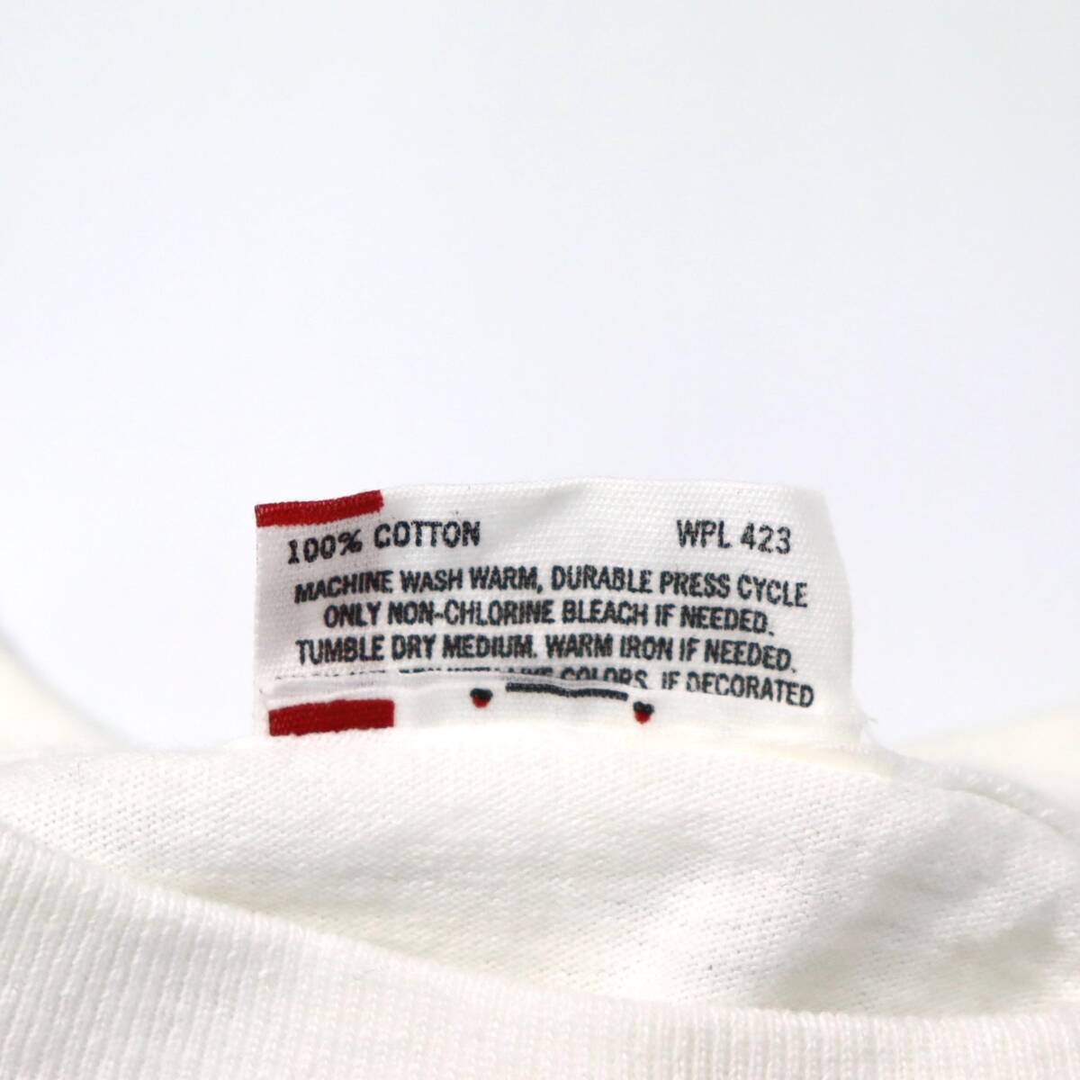 [L] 90s Levi's 569 プリント Tシャツ USA製 ホワイト 白 Red Tab リーバイス バギー 企業 ビンテージ vintage_画像5