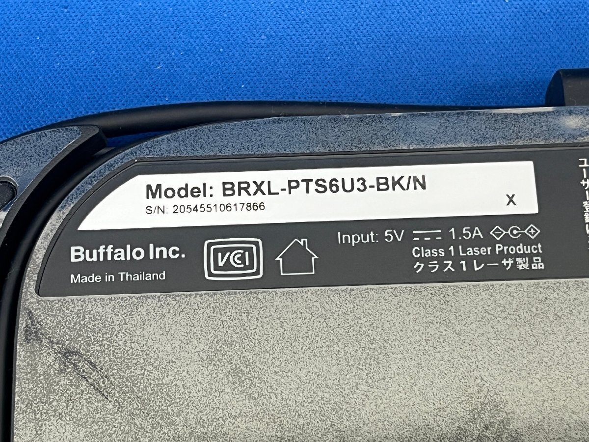 BUFFALO バッファロー 外付けブルーレイドライブ BRXL-PTS6U3-BK/N ポータブル_画像5