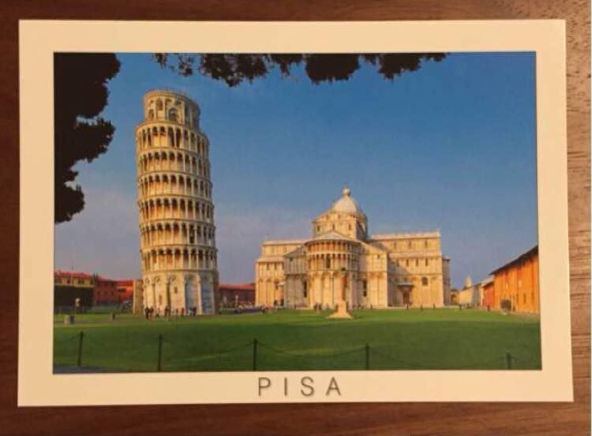 ピサ Pisa ピサの斜塔 イタリア ポストカード　未使用品