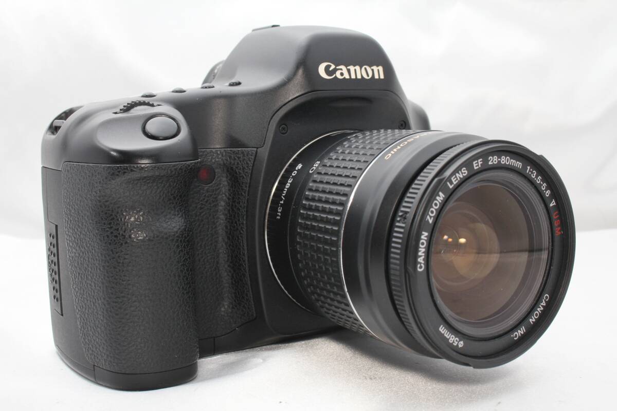 ★【限定！美品 スターティングセット CFカード付】 Canon EOS 5D フルサイズ ボディ★ EF28-80mm F3.5-5.6 V USM 取説付き_画像4
