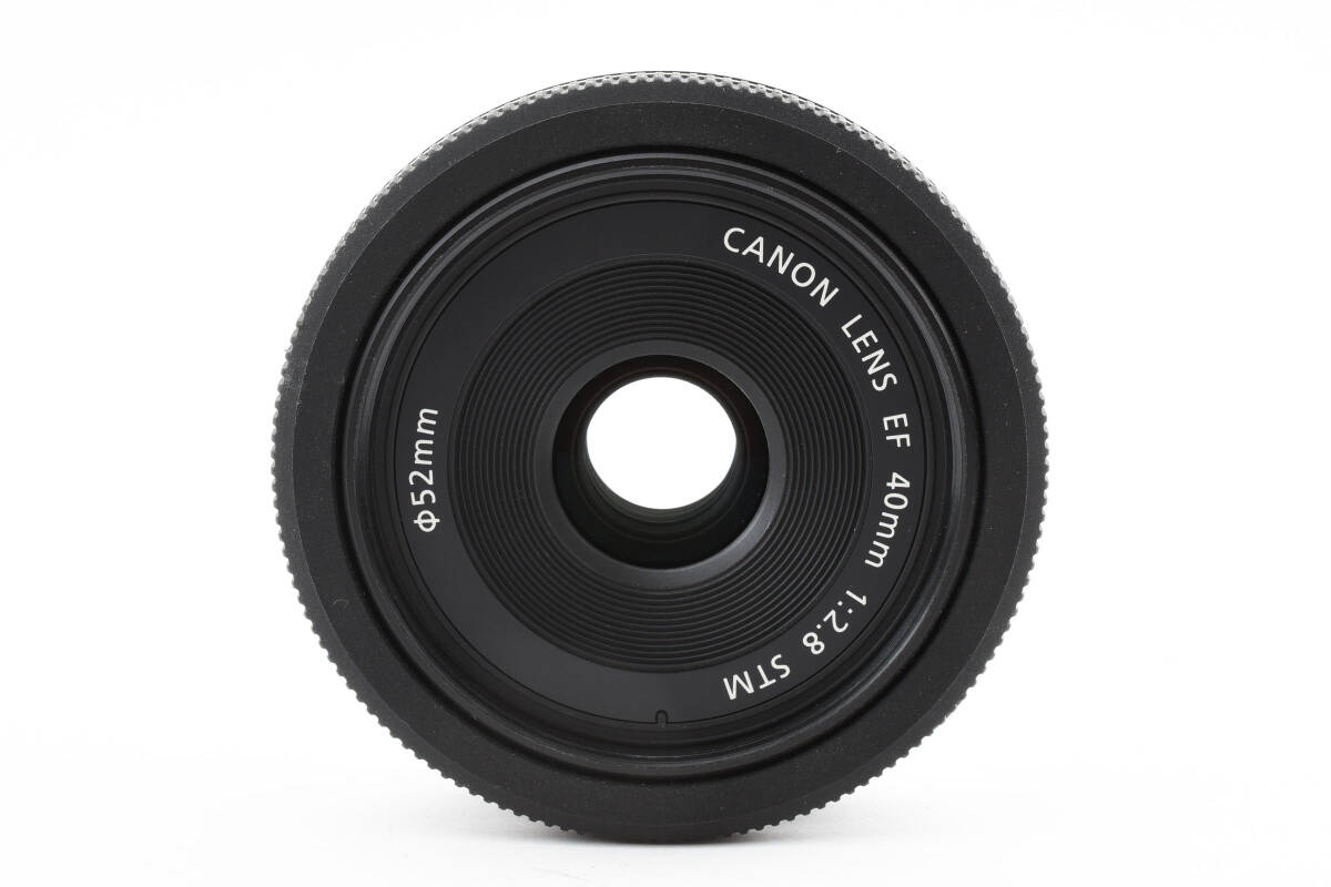 ★【限定！極上美品 超人気 パンケーキ】 Canon EF40ｍｍ F2.8 STM ブラック ★ フルサイズ対応 2095985の画像4