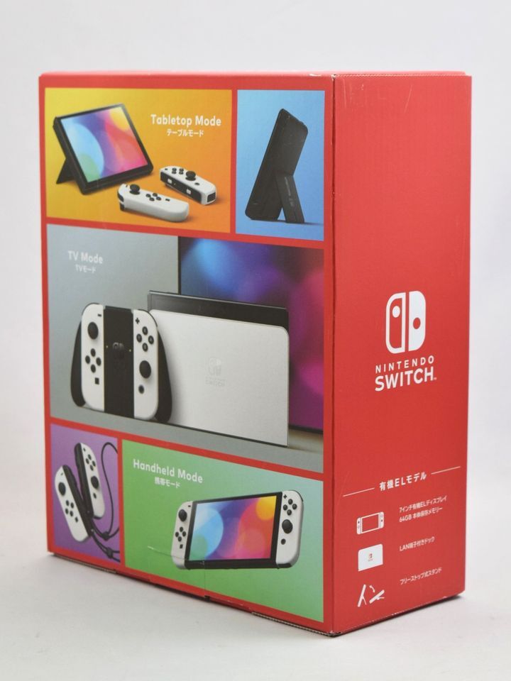 25_YK_677) 【未使用品】 Nintendo Switch(有機ELモデル) Joy-Con(L)/(R) ホワイト _画像2