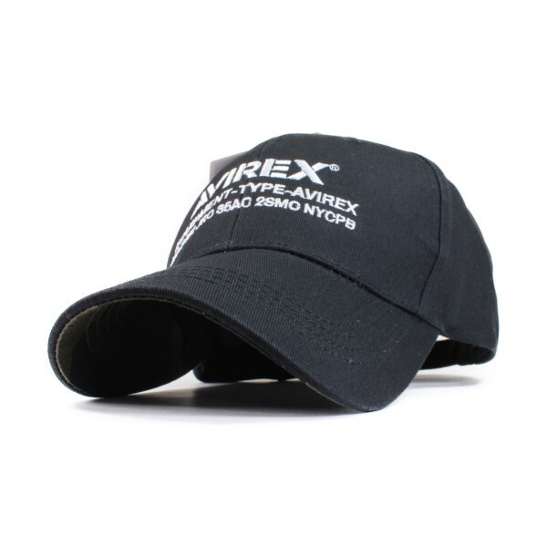 アビレックス AVIREX U.S.A NUMBERRING ローキャップ ブラック 帽子　メンズ　ミリタリー 野球帽_画像1