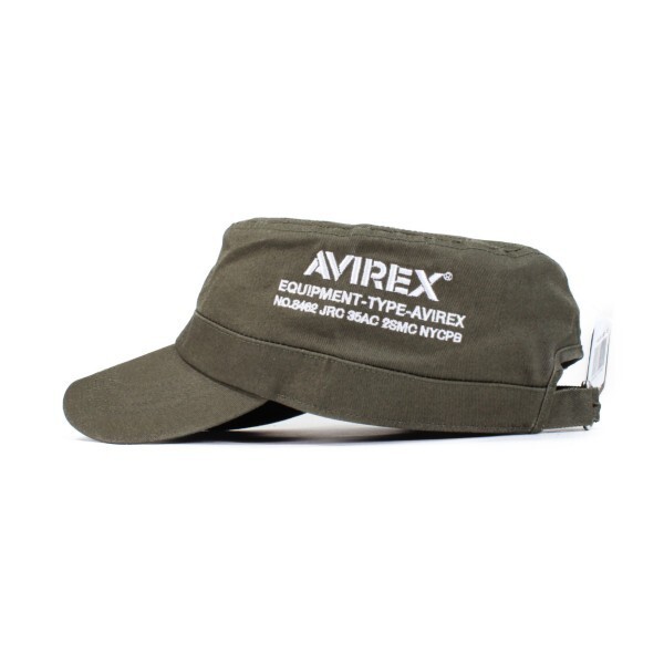 アビレックス AVIREX U.S.A NUMBERRING ワークキャップ カーキ 帽子　メンズ　ミリタリー 野球帽_画像2