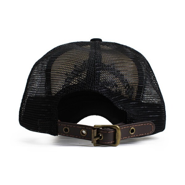 アヴィレックス AVIREX 大きいサイズ ビッグサイズ メッシュキャップ American Original ブラック 帽子 メンズ アウトドア ブランドの画像4