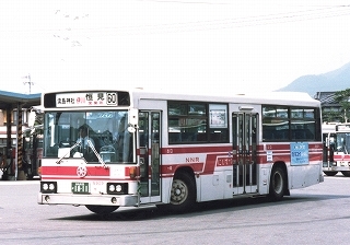 【 バス写真 Lサイズ 】 西鉄 懐かしの赤バス1985年式 ■ １１ ■ １０枚組の画像3