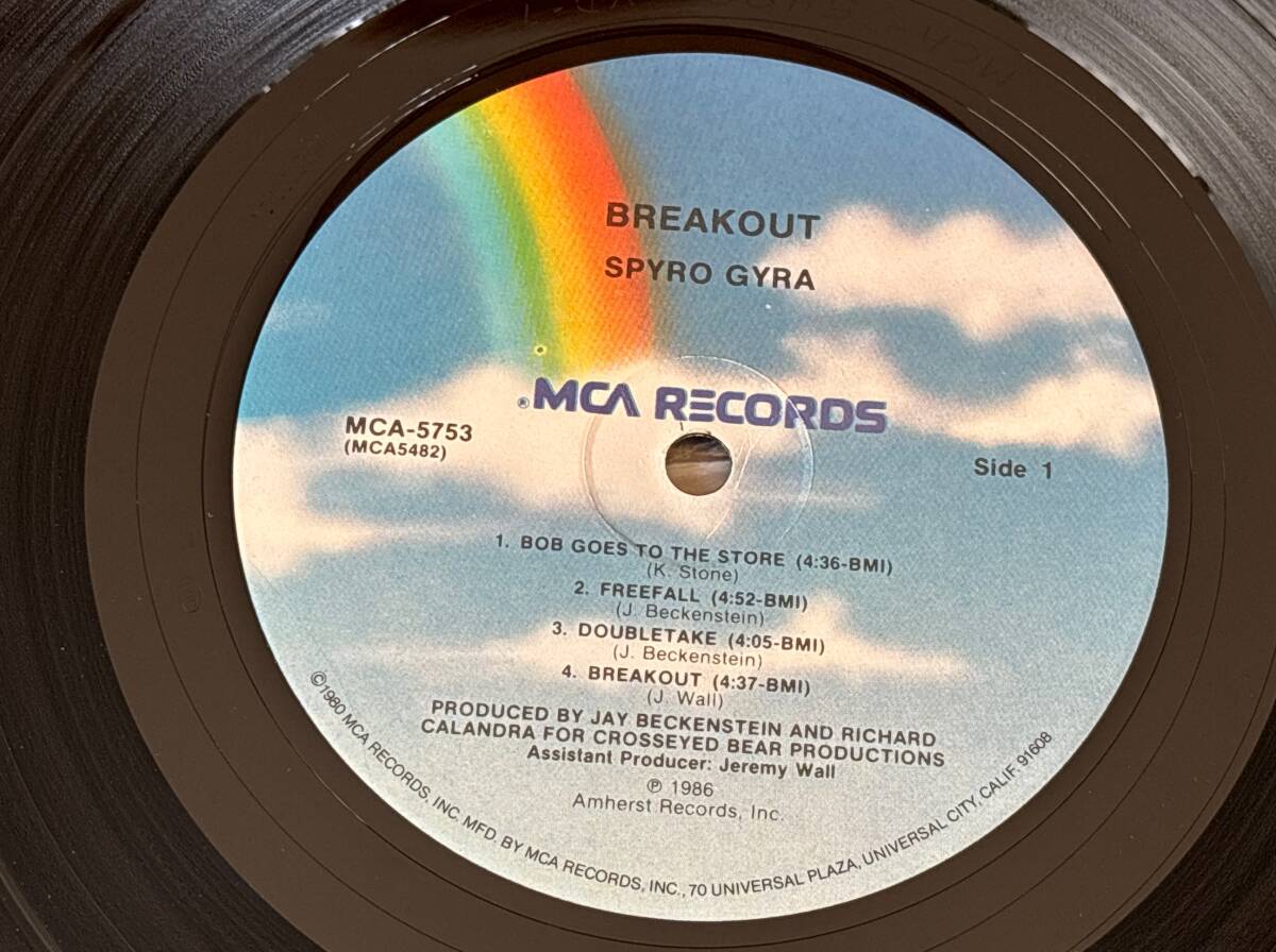 超音波洗浄済 Spyro Gyra/BREAKOUT 中古LP アナログレコード MCA-5753 スパイロ・ジャイラ ブレイクアウト Vinylの画像3