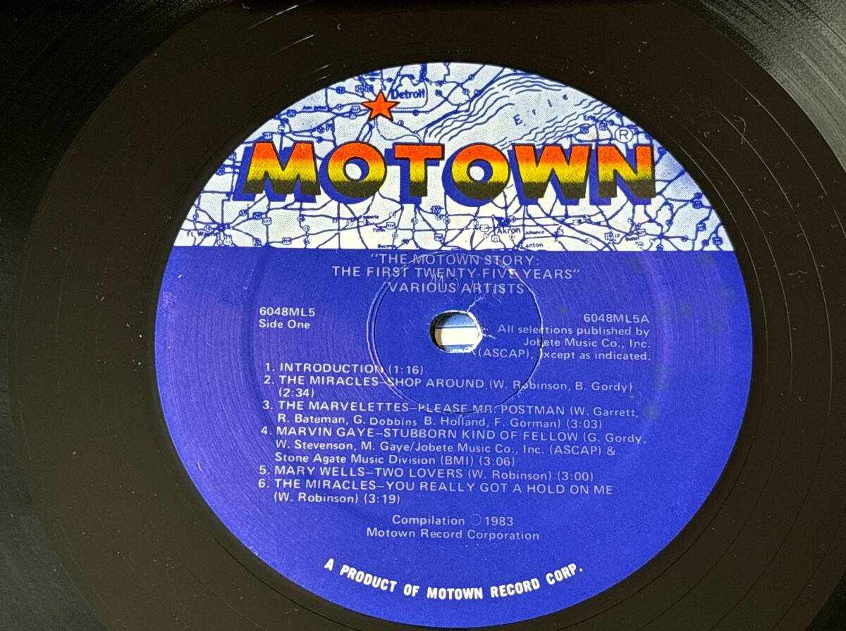 超音波洗浄済 The Motown Story 中古LP アナログレコード 5枚組 6048ML5 Vinyl Marvin Gaye Marvelettes Stevie Wonder Temptations _画像3