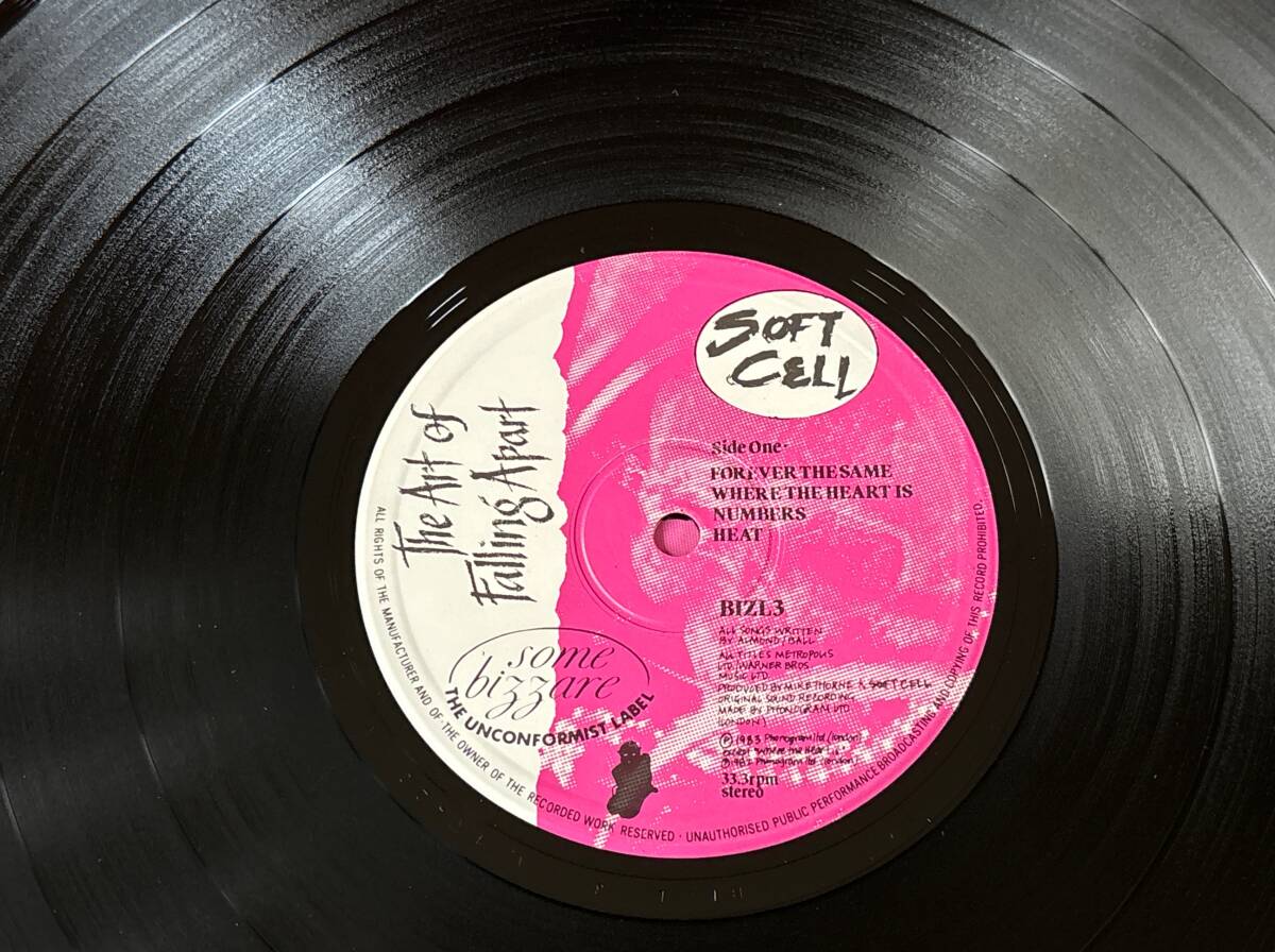 超音波洗浄済 Soft Cell/The Art of Falling Apart 中古LP アナログレコード、12inch 2枚組 12インチ Vinyl ソフト・セル BIZL3_画像3