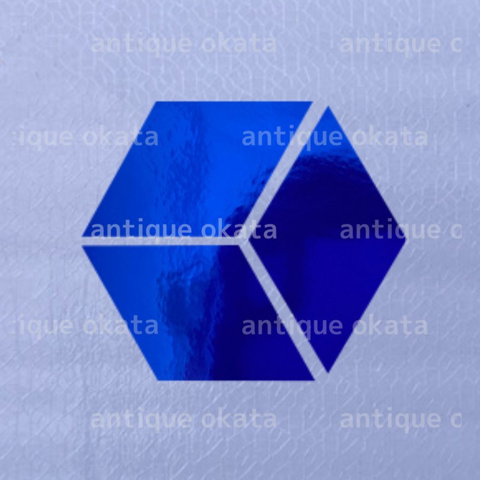 Mitsubishi Emblem Sticker Заказ синий синий зеркальный лист хромированного листа длинный завоевание 0 мм или менее 30 мм