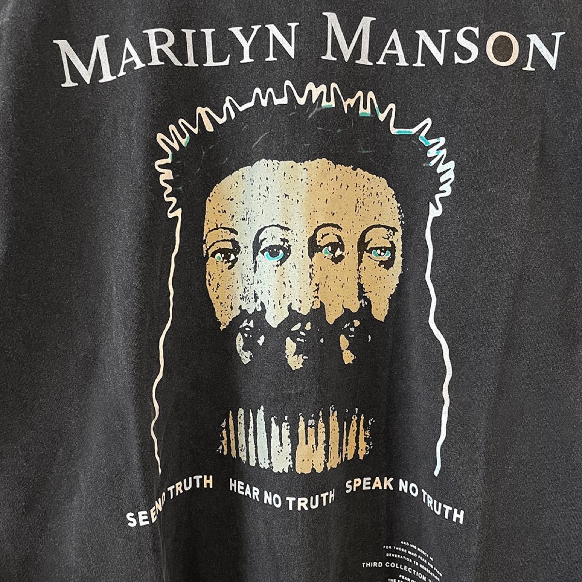 Manson　マリリンマンソン　Tシャツ　ロックT　バンドT　キリスト　原宿