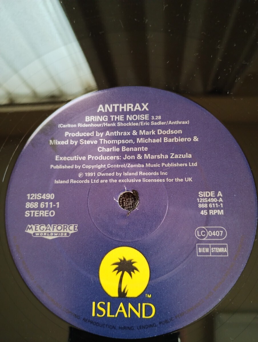 Anthrax/Bring the noise アンスラックス/ブリング ザ ノイズ 輸入盤12IS490　Public Enemy_画像6
