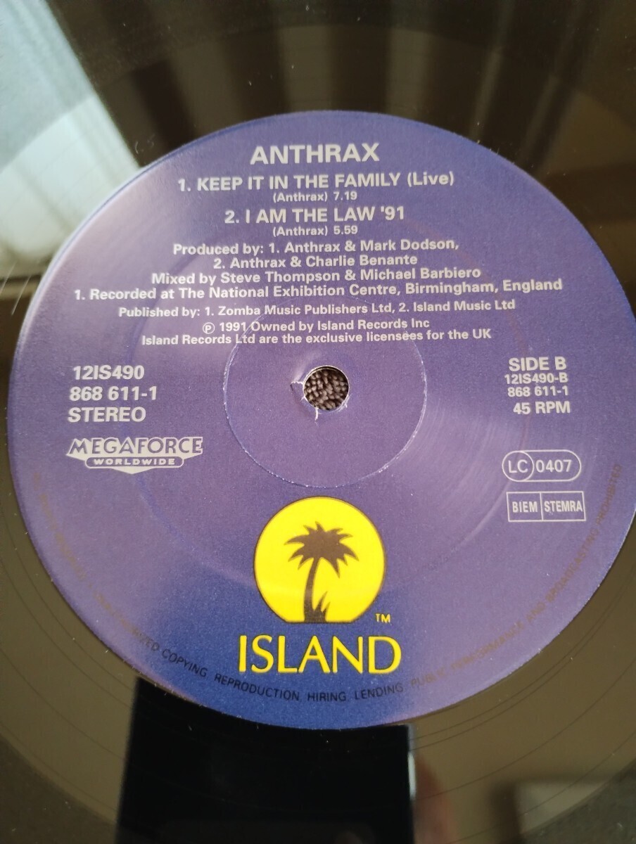 Anthrax/Bring the noise アンスラックス/ブリング ザ ノイズ 輸入盤12IS490　Public Enemy_画像5