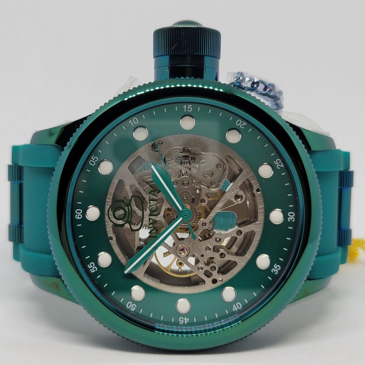 【思っているよりすごく緑】Invicta インビクタ 40742 51.5mm プロダイバー オート スケルトンダイヤル グリーン