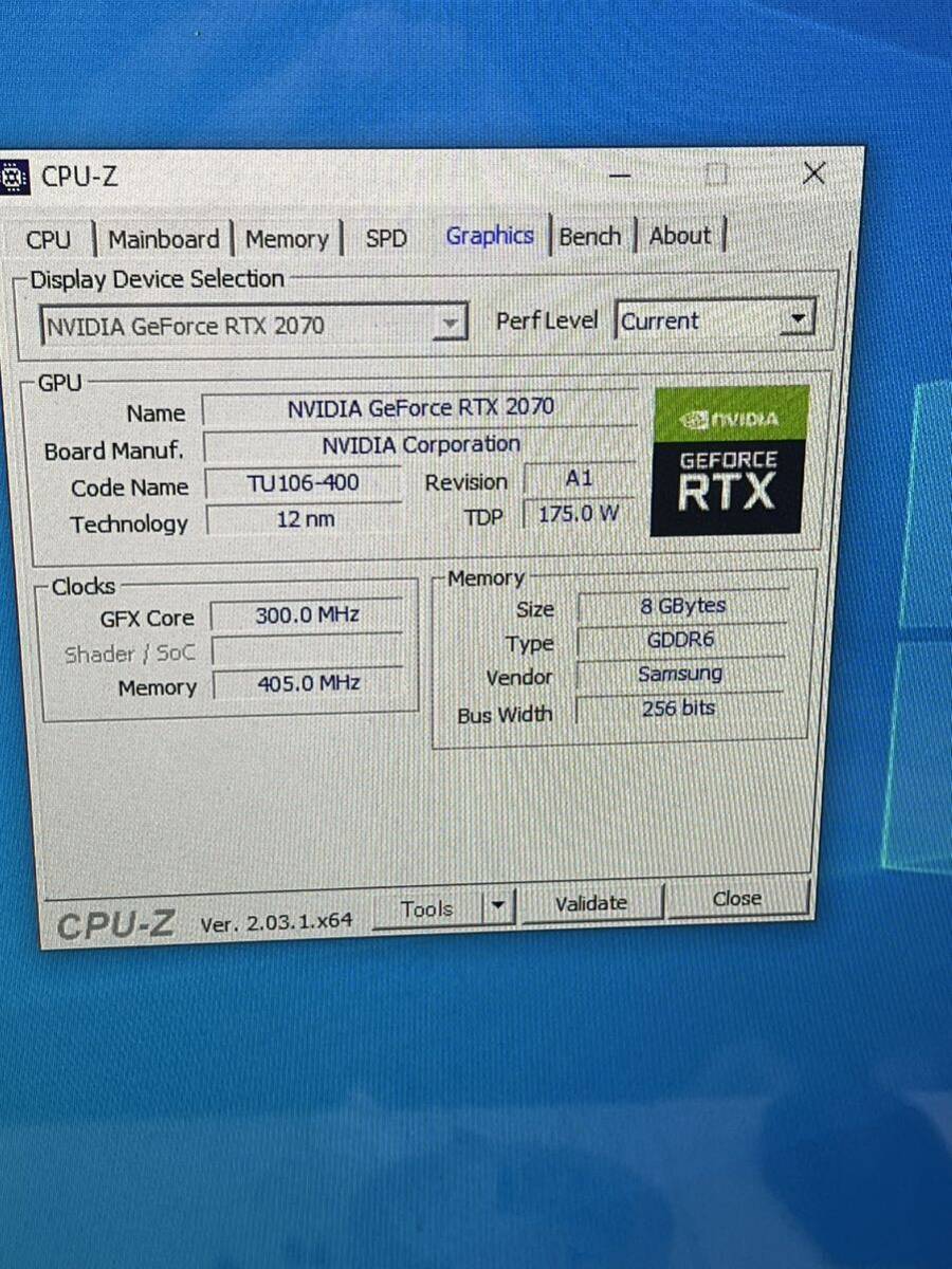 NVIDIA RTX2070 DUAL 8GB GDDR6 256-bitグラフィックボード 動作確認済み_画像2