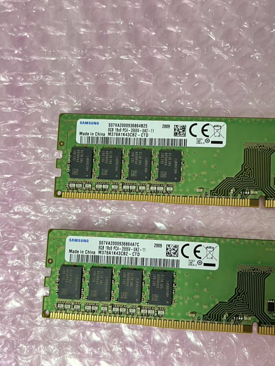 SAMSUNG desk top memory DDR4 PC4-2666V 16GB(8GB*2 sheets )