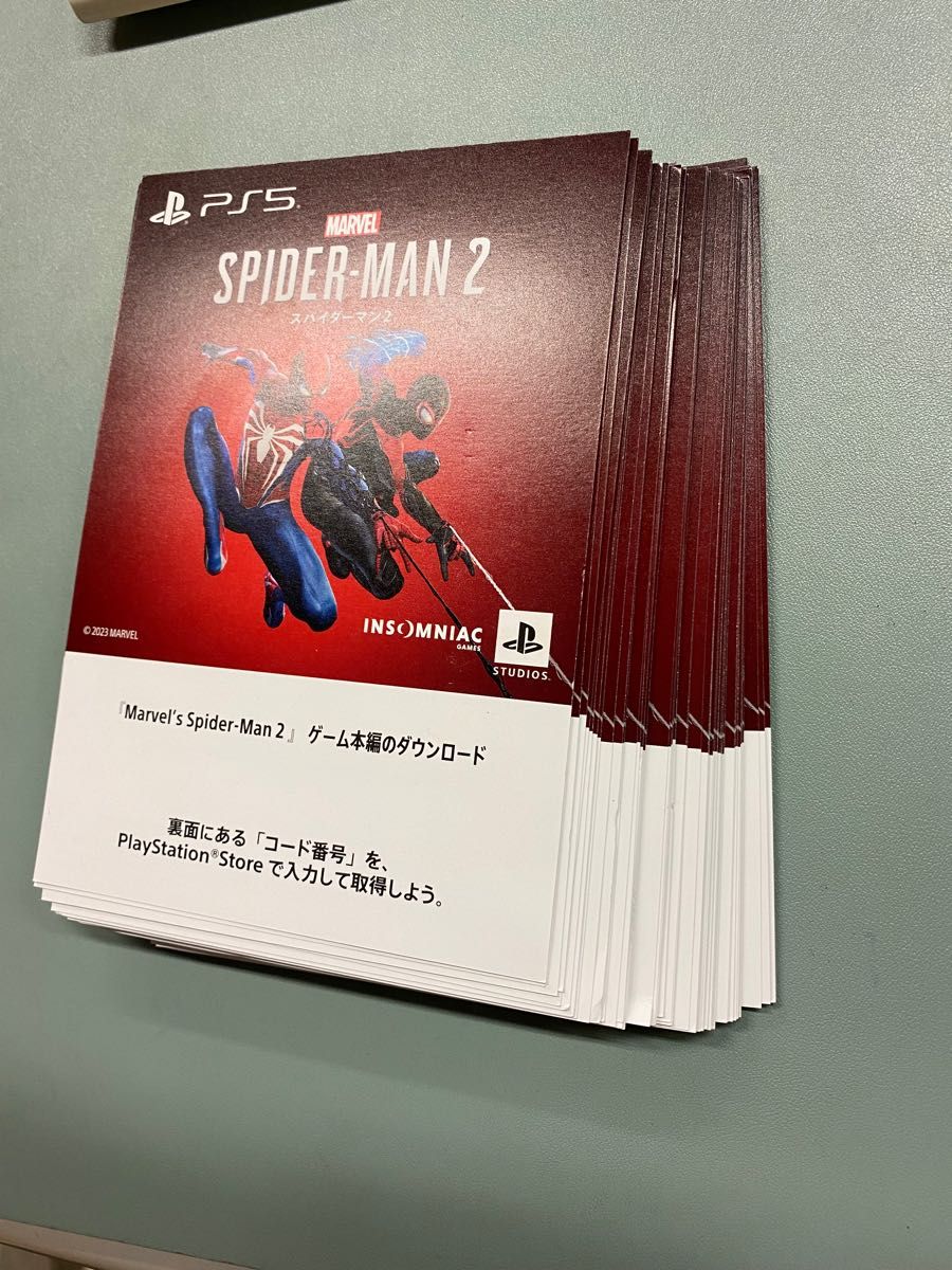 PS5 スパイダーマン2 プロダクトコード-新品未使用