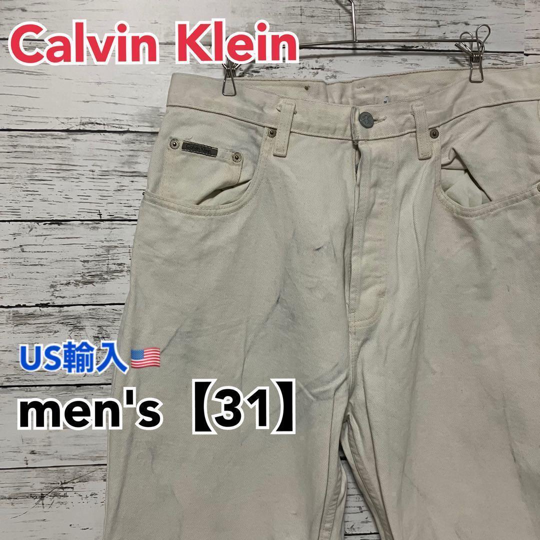 ●E38【US輸入】Calvin Klein デニムパンツ　men's【31】_画像1