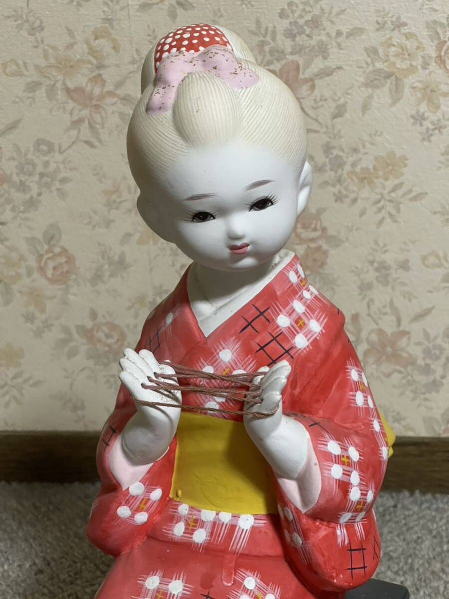 博多人形 はかた人形 あやとり 陶器 置物 伝統工芸の画像5