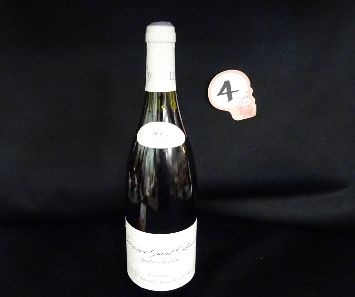 難あり？古酒 ワイン 2003 LEROY Bourgogne Grand Ordinaire メゾン・ルロワ ブルゴーニュ WINE 12.5％ 750ml フランス 未開栓④の画像1