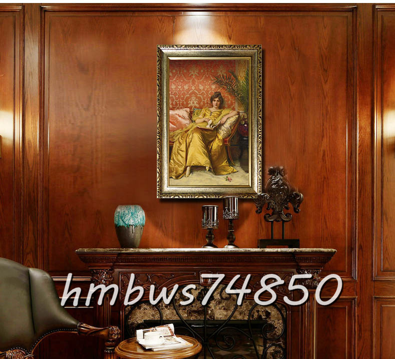 * beautiful goods * work of art *. woman beautiful woman portrait painting picture .. ornament beauty picture picture frame attaching 40×60cm