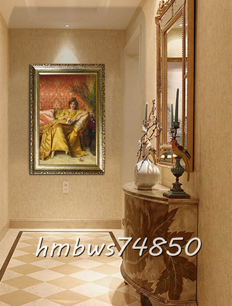 * beautiful goods * work of art *. woman beautiful woman portrait painting picture .. ornament beauty picture picture frame attaching 40×60cm