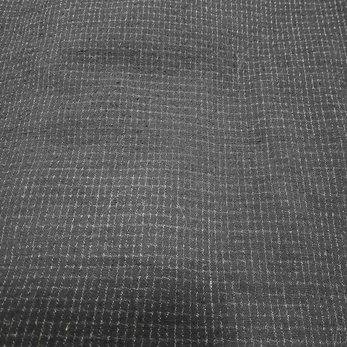 貴世 木綿 久留米絣 格子織り出し 羽織（８０５）の画像4