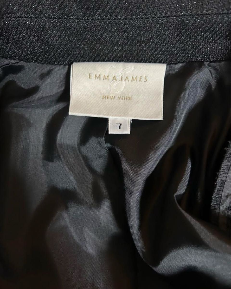 EMMAJAMES  New York  セットアップ スカートスーツ S 黒
