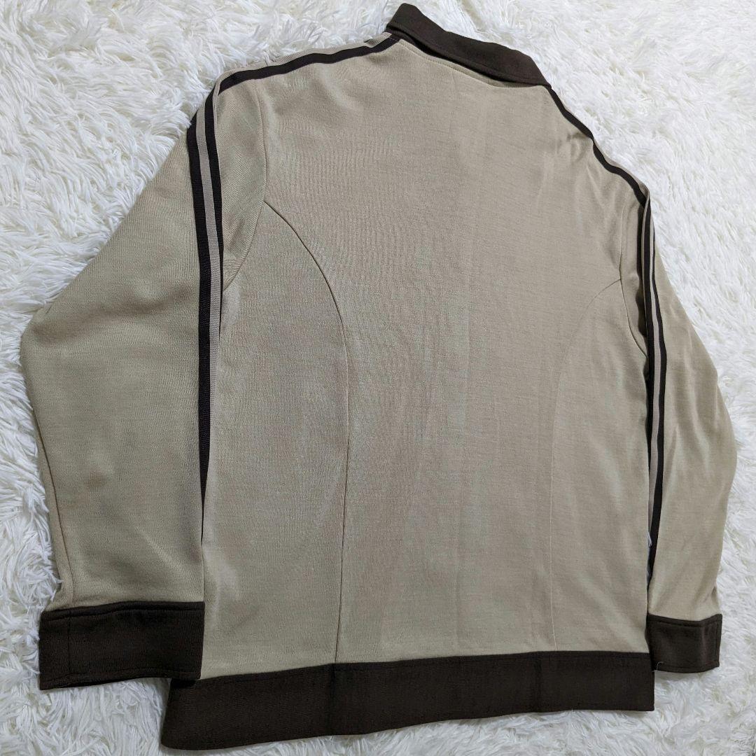 激渋 極美品】70s〜80s アディダス デサント製 襟付き メタル 激渋 極美品】70s〜80s アディダス デサント製 襟付き メタル