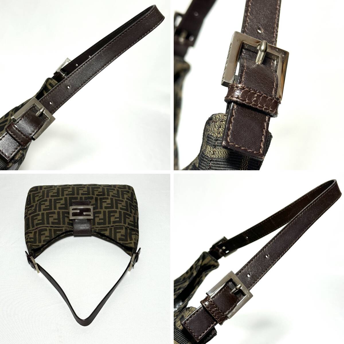 FENDI フェンディ ズッカ柄 ショルダーバッグ バケット HB02719 FENDI フェンディ ズッカ柄 ショルダーバッグ バケット HB02719