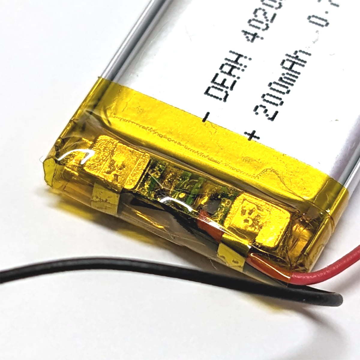 リポ バッテリー 402030 200mah 3.7v 充電式 リチウムポリマー 電池 2個_画像3