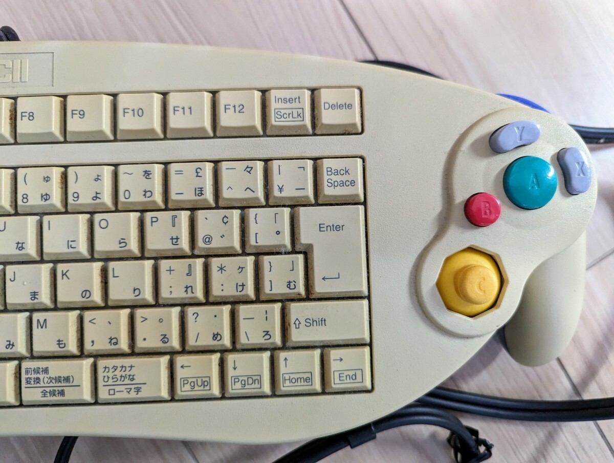 【ゲームコントローラー】 ゲームキューブ キーボードコントローラー ASC-1901PO ASCII アスキー 任天堂 GC