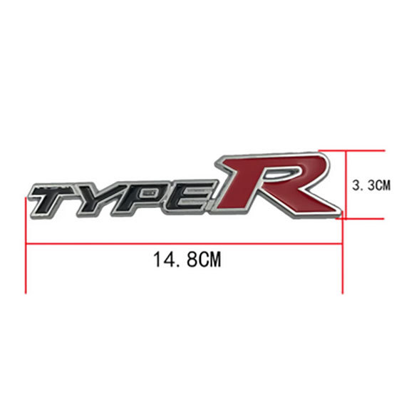 Type R （タイプR ）金属製３Dエンブレム Dタイプ 1枚の画像7