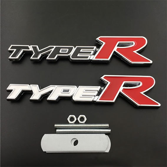 Type R （タイプR ）金属製３D フロントグリルエンブレム Bタイプ 1枚の画像3